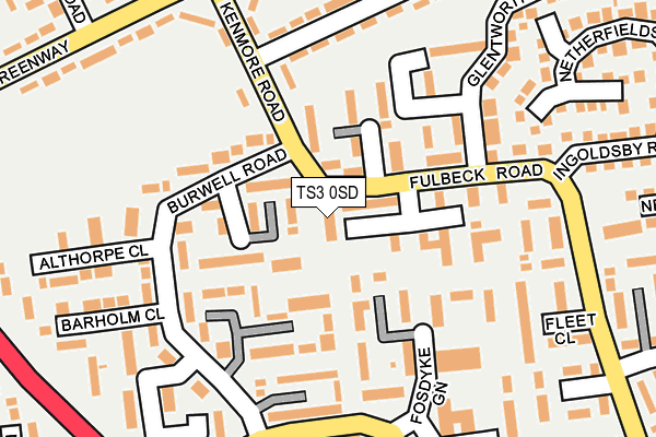 TS3 0SD map - OS OpenMap – Local (Ordnance Survey)