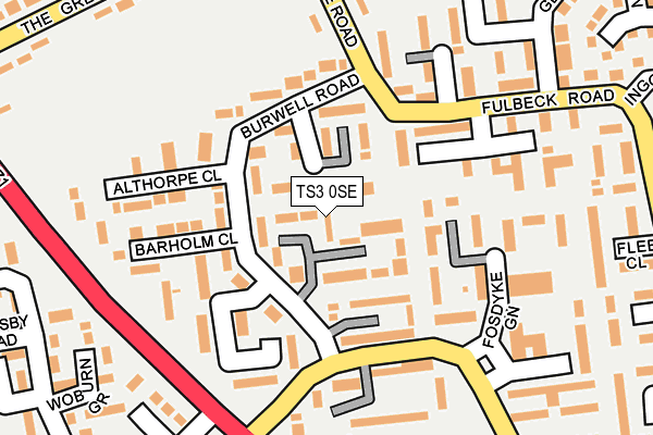 TS3 0SE map - OS OpenMap – Local (Ordnance Survey)