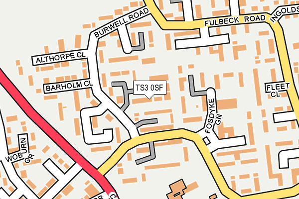 TS3 0SF map - OS OpenMap – Local (Ordnance Survey)