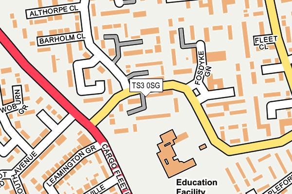 TS3 0SG map - OS OpenMap – Local (Ordnance Survey)