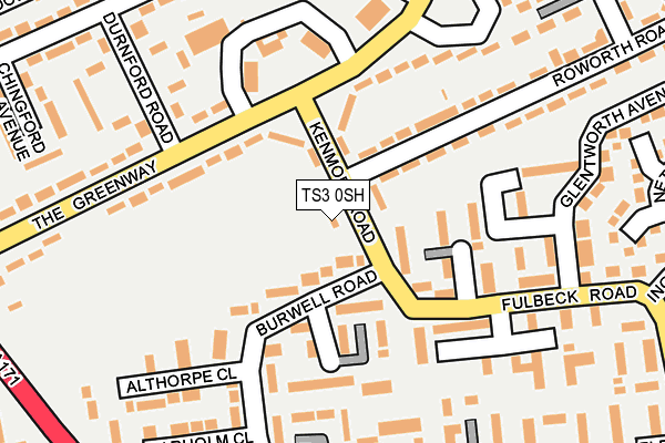 TS3 0SH map - OS OpenMap – Local (Ordnance Survey)