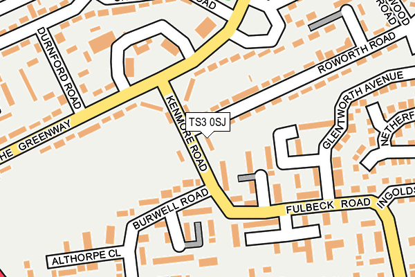 TS3 0SJ map - OS OpenMap – Local (Ordnance Survey)