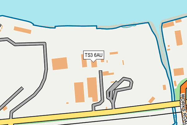TS3 6AU map - OS OpenMap – Local (Ordnance Survey)
