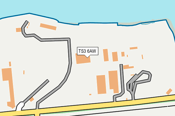 TS3 6AW map - OS OpenMap – Local (Ordnance Survey)