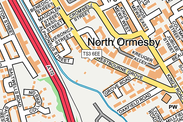 TS3 6EE map - OS OpenMap – Local (Ordnance Survey)