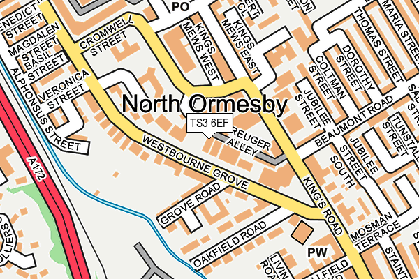 TS3 6EF map - OS OpenMap – Local (Ordnance Survey)