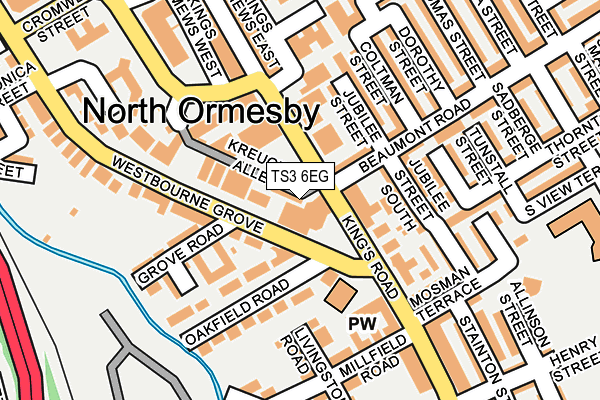 TS3 6EG map - OS OpenMap – Local (Ordnance Survey)