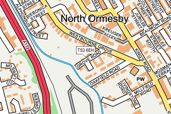 TS3 6EH map - OS OpenMap – Local (Ordnance Survey)