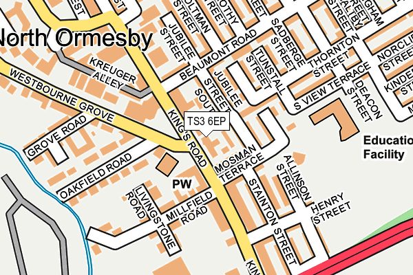 TS3 6EP map - OS OpenMap – Local (Ordnance Survey)