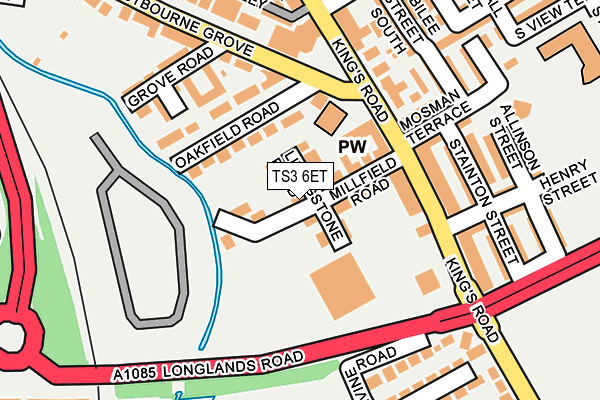 TS3 6ET map - OS OpenMap – Local (Ordnance Survey)