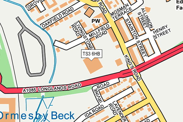 TS3 6HB map - OS OpenMap – Local (Ordnance Survey)