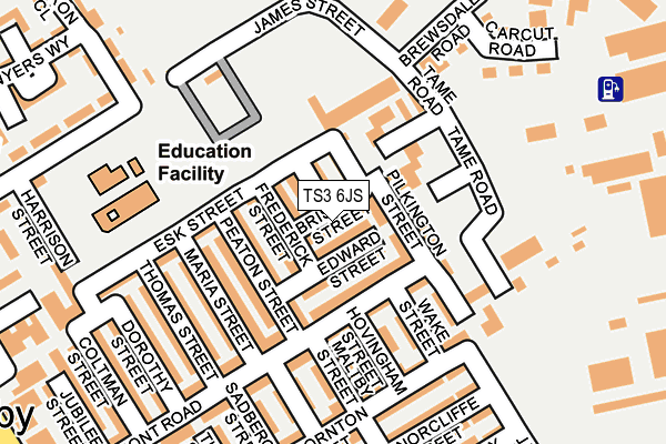 TS3 6JS map - OS OpenMap – Local (Ordnance Survey)