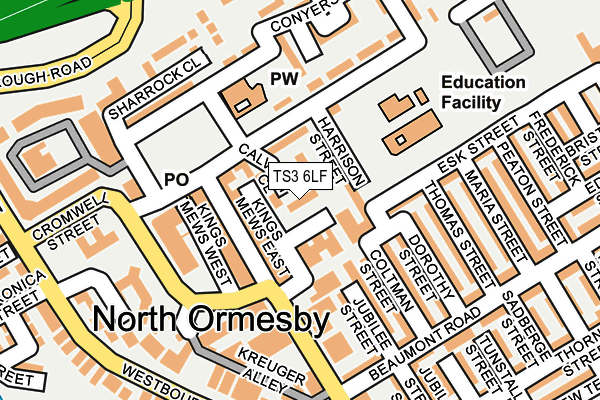 TS3 6LF map - OS OpenMap – Local (Ordnance Survey)