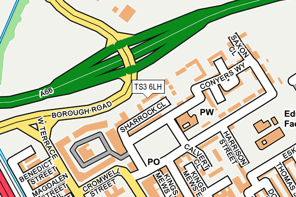 TS3 6LH map - OS OpenMap – Local (Ordnance Survey)