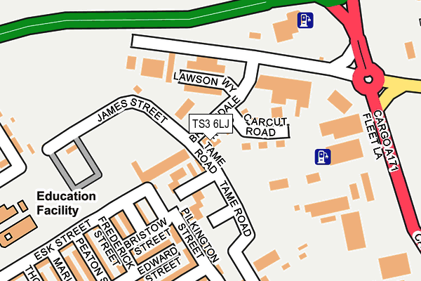 TS3 6LJ map - OS OpenMap – Local (Ordnance Survey)