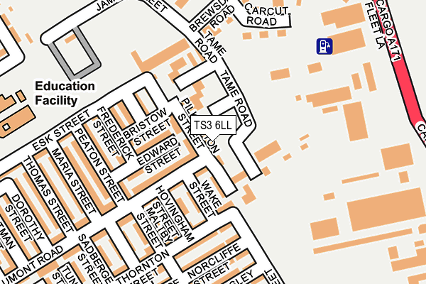 TS3 6LL map - OS OpenMap – Local (Ordnance Survey)