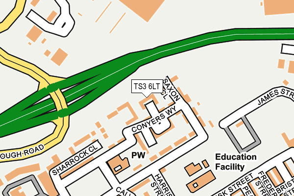 TS3 6LT map - OS OpenMap – Local (Ordnance Survey)