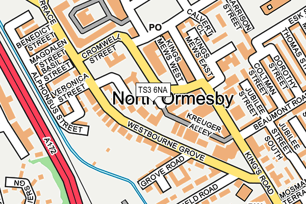 TS3 6NA map - OS OpenMap – Local (Ordnance Survey)