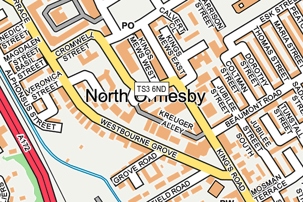 TS3 6ND map - OS OpenMap – Local (Ordnance Survey)