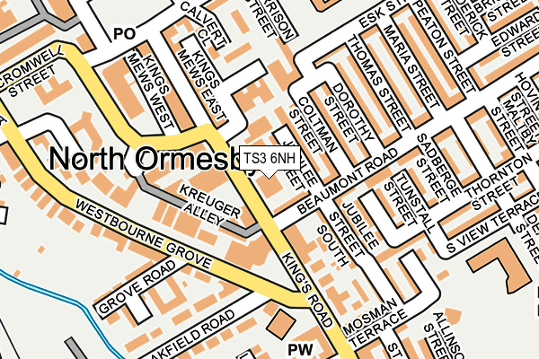 TS3 6NH map - OS OpenMap – Local (Ordnance Survey)