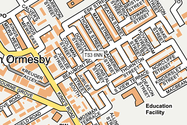 TS3 6NN map - OS OpenMap – Local (Ordnance Survey)