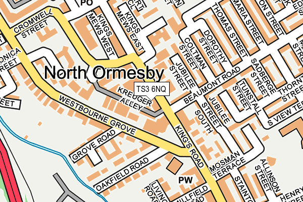 TS3 6NQ map - OS OpenMap – Local (Ordnance Survey)