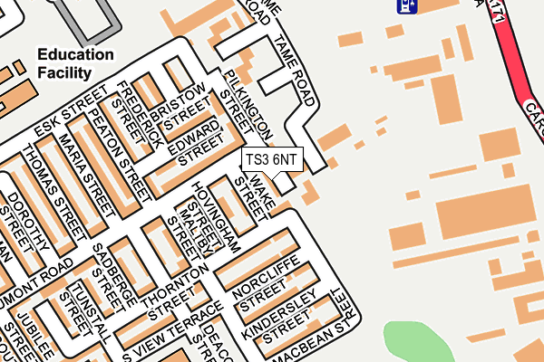 TS3 6NT map - OS OpenMap – Local (Ordnance Survey)