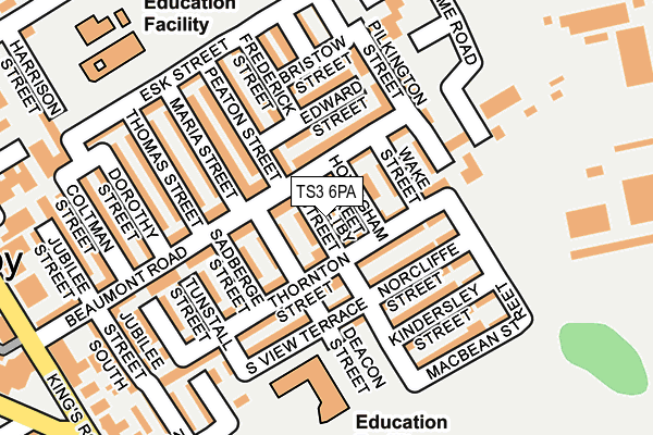 TS3 6PA map - OS OpenMap – Local (Ordnance Survey)