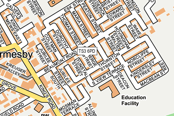 TS3 6PD map - OS OpenMap – Local (Ordnance Survey)