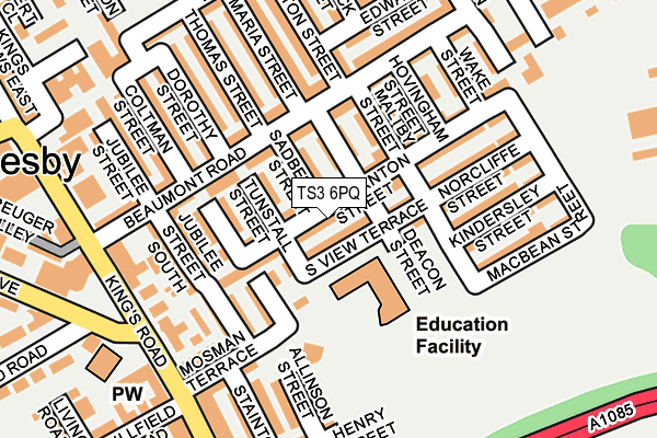 TS3 6PQ map - OS OpenMap – Local (Ordnance Survey)