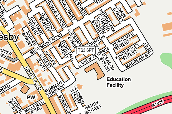 TS3 6PT map - OS OpenMap – Local (Ordnance Survey)