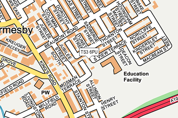 TS3 6PU map - OS OpenMap – Local (Ordnance Survey)