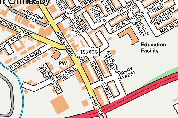 TS3 6QG map - OS OpenMap – Local (Ordnance Survey)