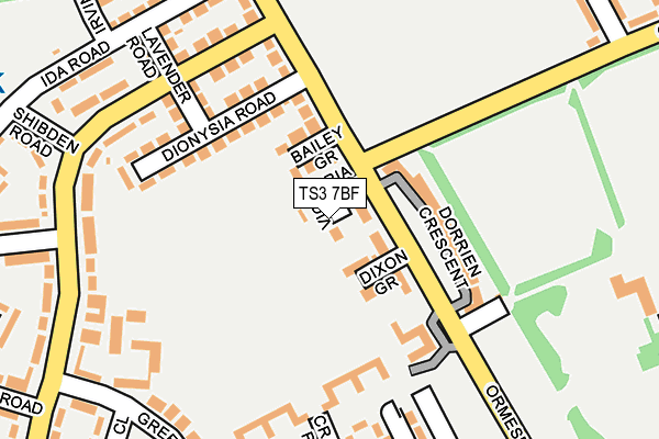 TS3 7BF map - OS OpenMap – Local (Ordnance Survey)