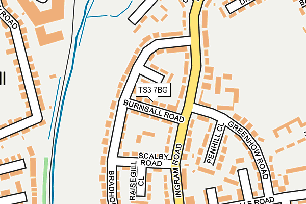 TS3 7BG map - OS OpenMap – Local (Ordnance Survey)