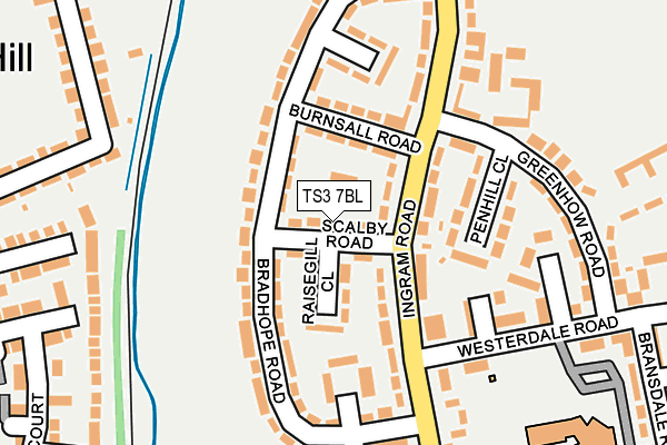 TS3 7BL map - OS OpenMap – Local (Ordnance Survey)