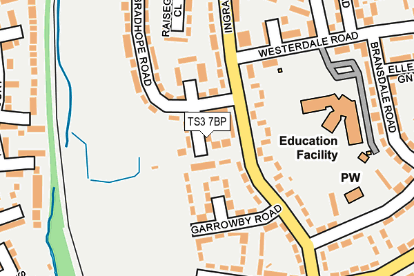 TS3 7BP map - OS OpenMap – Local (Ordnance Survey)