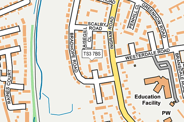 TS3 7BS map - OS OpenMap – Local (Ordnance Survey)