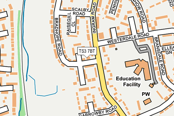 TS3 7BT map - OS OpenMap – Local (Ordnance Survey)