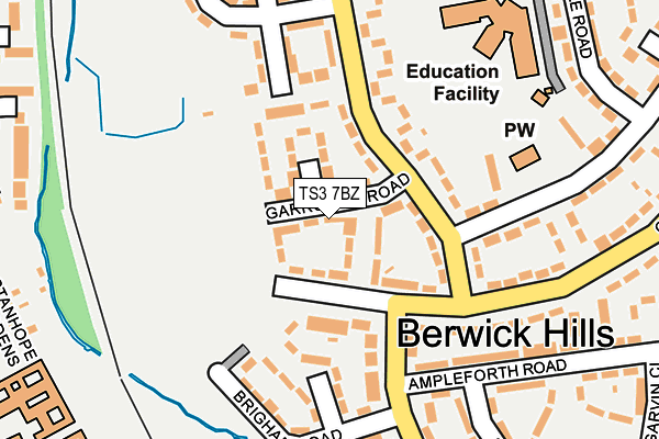 TS3 7BZ map - OS OpenMap – Local (Ordnance Survey)