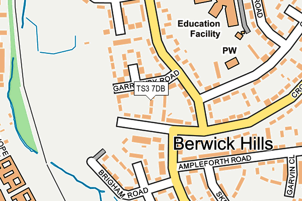 TS3 7DB map - OS OpenMap – Local (Ordnance Survey)