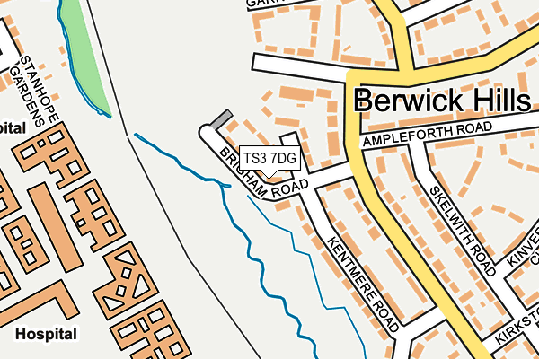 TS3 7DG map - OS OpenMap – Local (Ordnance Survey)