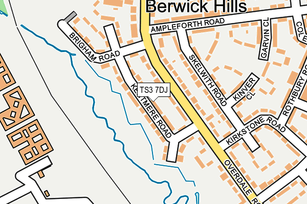 TS3 7DJ map - OS OpenMap – Local (Ordnance Survey)