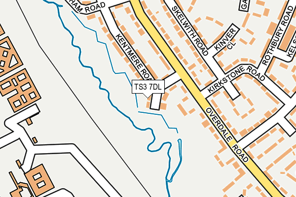 TS3 7DL map - OS OpenMap – Local (Ordnance Survey)