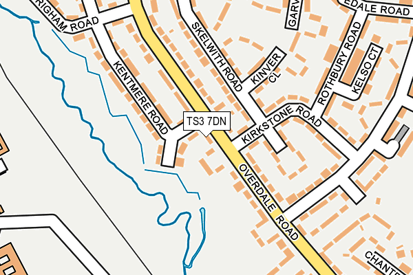 TS3 7DN map - OS OpenMap – Local (Ordnance Survey)