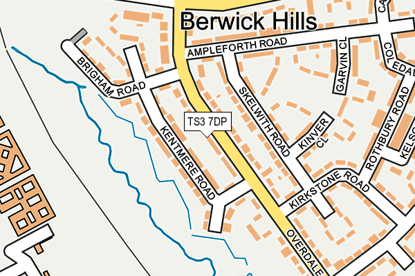 TS3 7DP map - OS OpenMap – Local (Ordnance Survey)