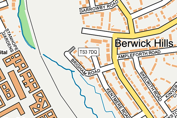 TS3 7DQ map - OS OpenMap – Local (Ordnance Survey)