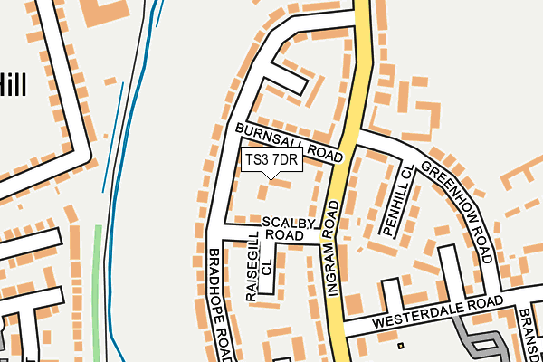 TS3 7DR map - OS OpenMap – Local (Ordnance Survey)