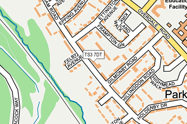 TS3 7DT map - OS OpenMap – Local (Ordnance Survey)