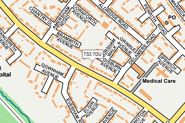 TS3 7DU map - OS OpenMap – Local (Ordnance Survey)